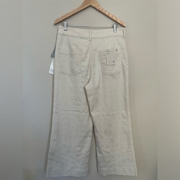 NWT Anthropologie The Skipper High-Rise Crop Wide-Leg Jeans by Pilcro Size 31P - Picture 10 of 15